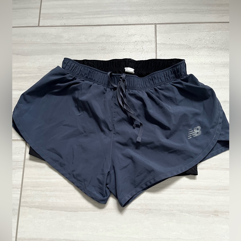 New Balance Navy Athletic Shorts